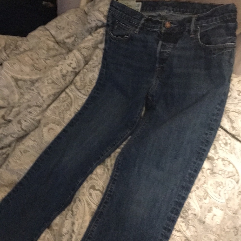 Abercrombie & Fitch denim blue jeans slim 36x32
